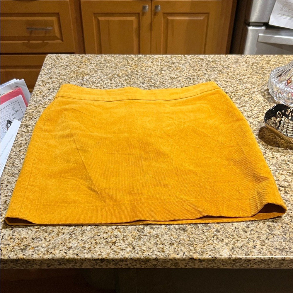 Banana Republic Mustard Mini Skirt